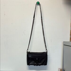 Rebecca Minkoff Black on black mini Mac Crossbody Bag